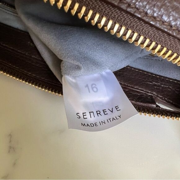 Senreve Mini Maestra Backpack Crossbody Bag Chocolate Brown Dolce Leather main image 8